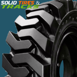 Solid Skid Steer Tires 12-16.5- Heavy Duty Non-Directional