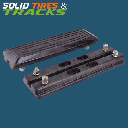300mm Bolt-On Rubber Pad 101mm Pitch - Heavy Duty