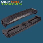 18" 450mm Clip-On Rubber Pad 154mm Pitch- Heavy Duty